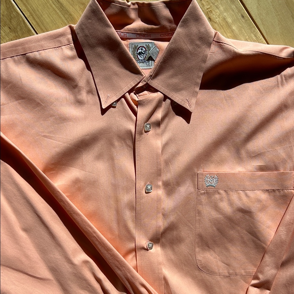 Cinch Men's Coral Button Down Shirt